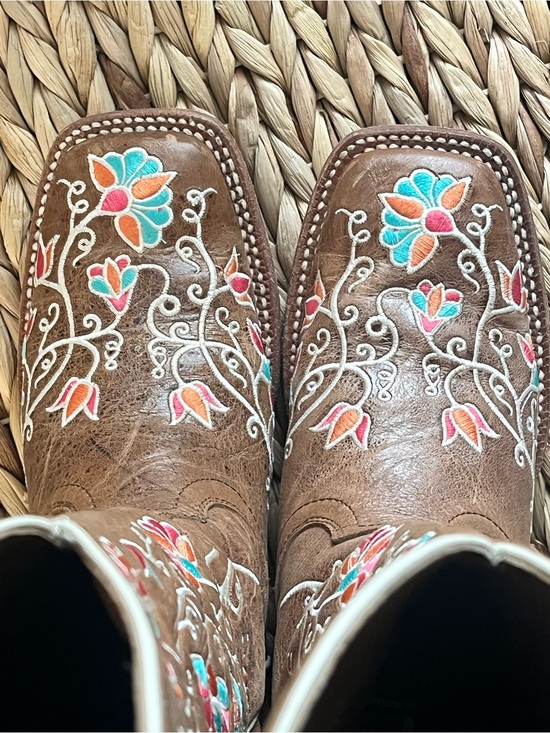 Ariat Shoes - Ariat flower Embroidered Floral Cowboy Boots